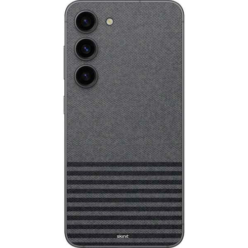 Black and Grey Stripes Galaxy S23 Skin