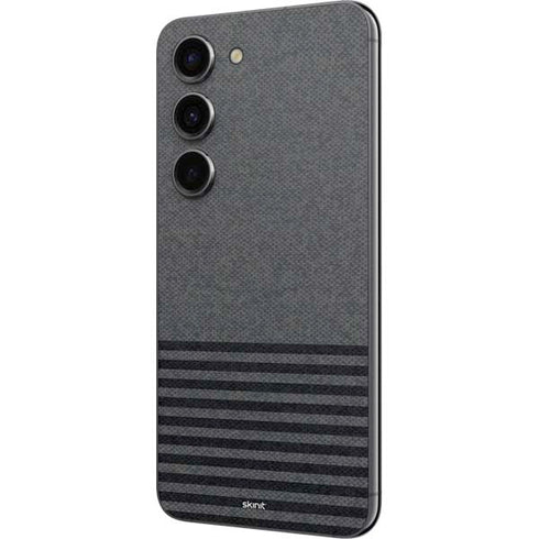 Black and Grey Stripes Galaxy S23 Skin