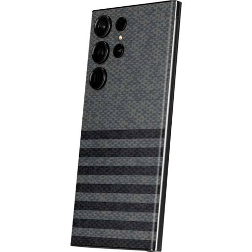 Black and Grey Stripes Galaxy S23 Ultra Skin