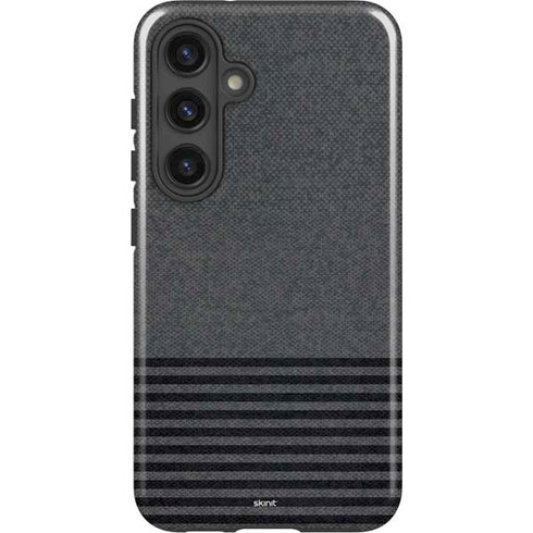 Black and Grey Stripes Galaxy S24 Impact Case