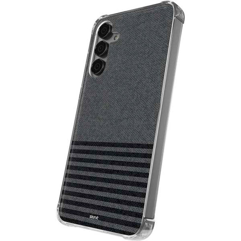Black and Grey Stripes Galaxy S24 Plus Clear Case