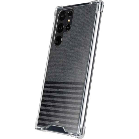 Black and Grey Stripes Galaxy S24 Ultra Clear Case