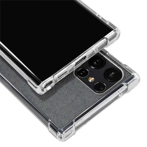 Black and Grey Stripes Galaxy S24 Ultra Clear Case