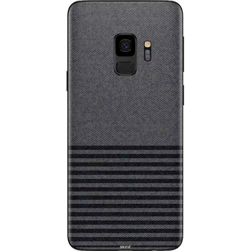 Black and Grey Stripes Galaxy S9 Skin