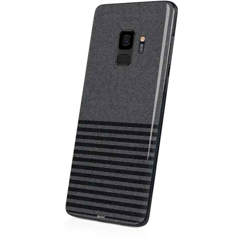 Black and Grey Stripes Galaxy S9 Skin