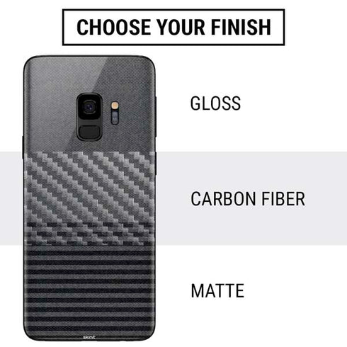 Black and Grey Stripes Galaxy S9 Skin