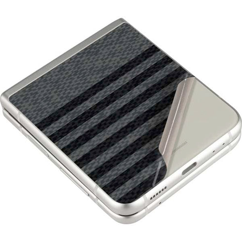 Black and Grey Stripes Galaxy Z Flip3 5G Skin