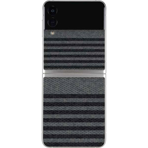 Black and Grey Stripes Galaxy Z Flip4 5G Skin