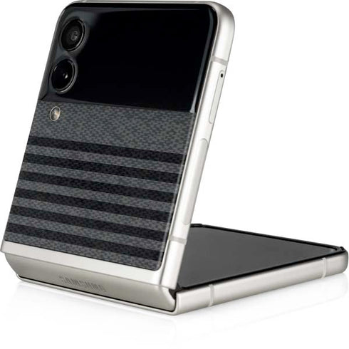 Black and Grey Stripes Galaxy Z Flip4 5G Skin