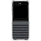 Black and Grey Stripes Galaxy Z Flip5 5G Clear Case