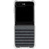 Black and Grey Stripes Galaxy Z Flip5 5G Clear Case
