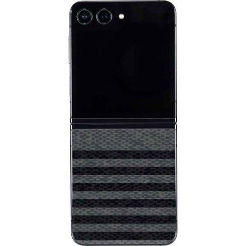 Black and Grey Stripes Galaxy Z Flip5 5G Skin