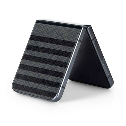 Black and Grey Stripes Galaxy Z Flip5 5G Skin