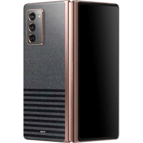 Black and Grey Stripes Galaxy Z Fold2 5G Skin