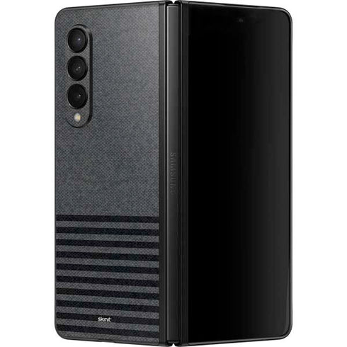 Black and Grey Stripes Galaxy Z Fold3 5G Skin
