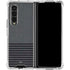 Black and Grey Stripes Galaxy Z Fold4 5G Clear Case