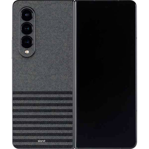Black and Grey Stripes Galaxy Z Fold4 5G Skin