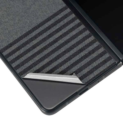 Black and Grey Stripes Galaxy Z Fold4 5G Skin