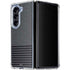 Black and Grey Stripes Galaxy Z Fold5 5G Clear Case