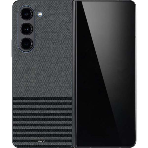 Black and Grey Stripes Galaxy Z Fold5 5G Skin