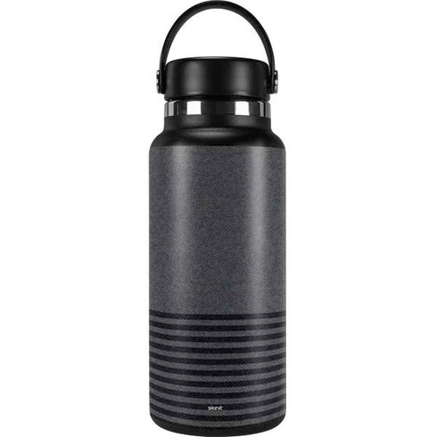 Black and Grey Stripes Hydro Flask 32oz Wide Mouth Skin