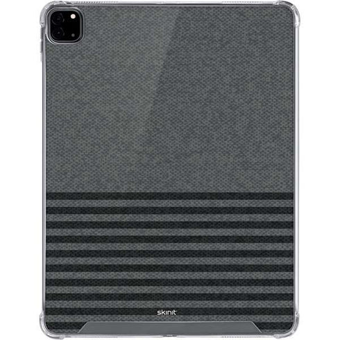 Black and Grey Stripes iPad Pro 12.9in (2020) Clear Case