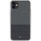 Black and Grey Stripes iPhone 11 Clear Case
