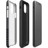 Black and Grey Stripes iPhone 11 Impact Case