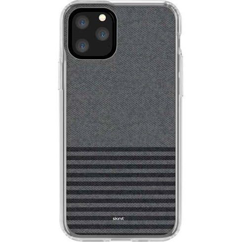 Black and Grey Stripes iPhone 11 Pro Clear Case