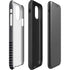 Black and Grey Stripes iPhone 11 Pro Max Impact Case