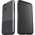 Black and Grey Stripes iPhone 11 Pro Max Impact Case