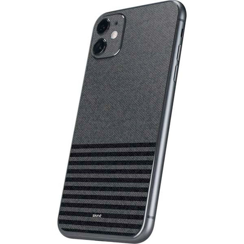 Black and Grey Stripes iPhone 11 Skin