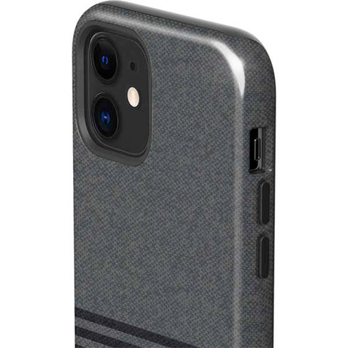 Black and Grey Stripes iPhone 12 Impact Case