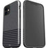 Black and Grey Stripes iPhone 12 Impact Case