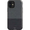 Black and Grey Stripes iPhone 12 Mini Impact Case