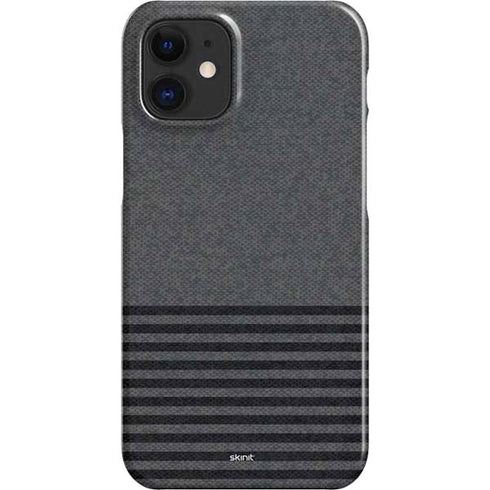 Black and Grey Stripes iPhone 12 Mini Lite Case
