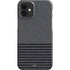 Black and Grey Stripes iPhone 12 Mini Lite Case