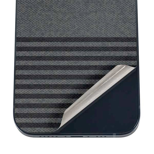 Black and Grey Stripes iPhone 12 Mini Skin