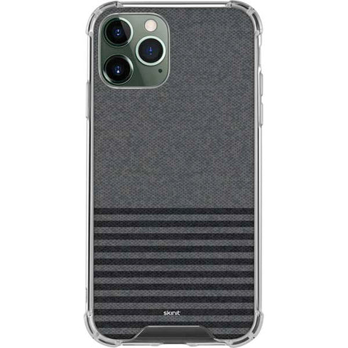 Black and Grey Stripes iPhone 12 Pro Clear Case