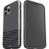 Black and Grey Stripes iPhone 12 Pro Impact Case