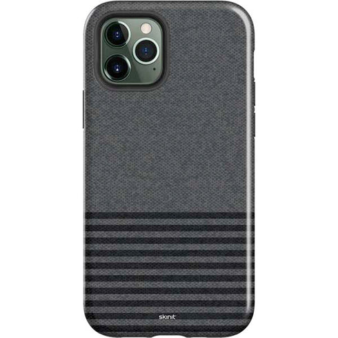 Black and Grey Stripes iPhone 12 Pro Max Impact Case