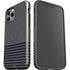 Black and Grey Stripes iPhone 12 Pro Max Impact Case