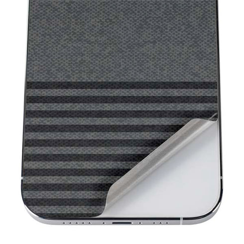 Black and Grey Stripes iPhone 12 Pro Max Skin