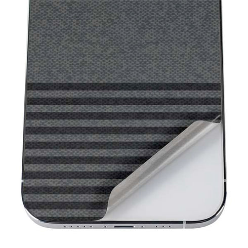 Black and Grey Stripes iPhone 12 Pro Skin