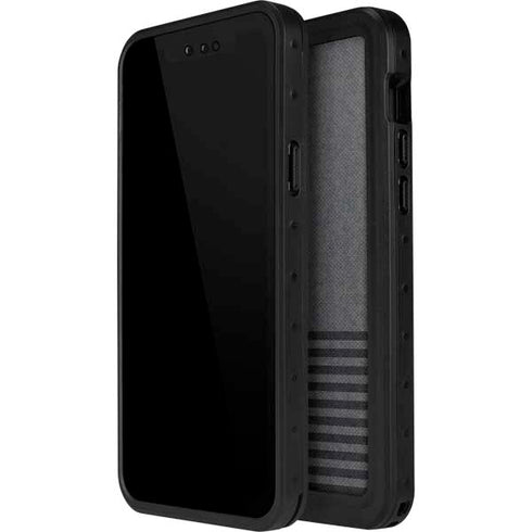 Black and Grey Stripes iPhone 12 Pro Waterproof Case