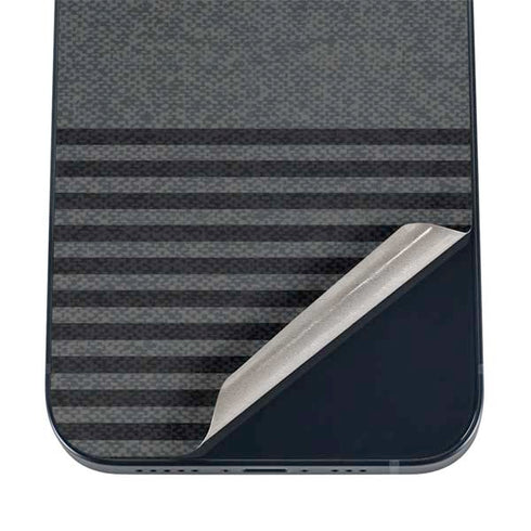 Black and Grey Stripes iPhone 12 Skin