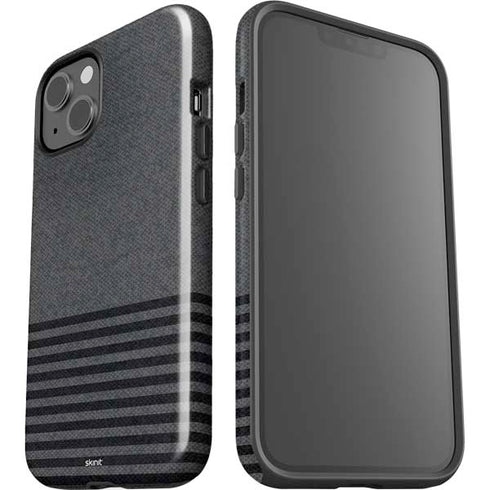 Black and Grey Stripes iPhone 13 Impact Case
