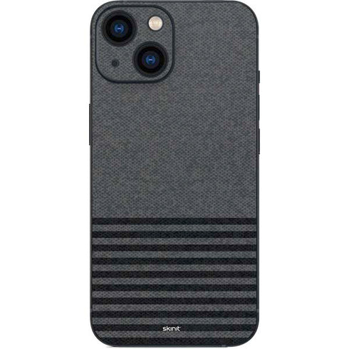 Black and Grey Stripes iPhone 13 Mini Skin