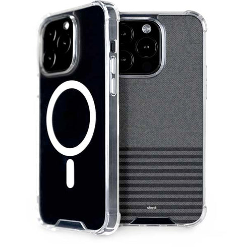 Black and Grey Stripes iPhone 13 Pro MagSafe Case