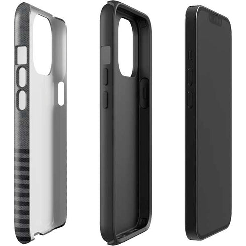 Black and Grey Stripes iPhone 13 Pro Max Impact Case
